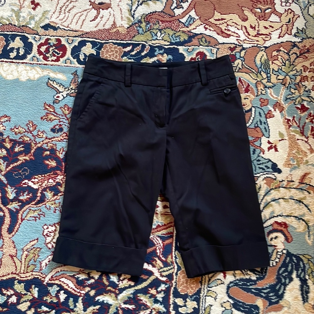 Black culottes, vintage Trina Turk
